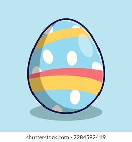 Illustration a egg in cartoon style 