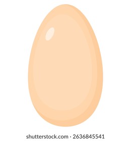 illustration of an egg with flat style