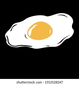 illustration of egg icon, sticker,tshirt print, vector illustration