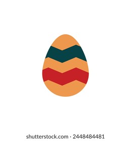 Illustration egg retro with blank background