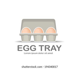 An illustration of egg tray concept