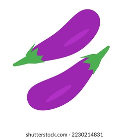 illustration of eggplant on a white background