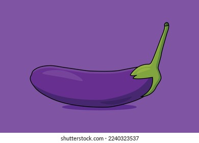 illustration of a eggplant vector design