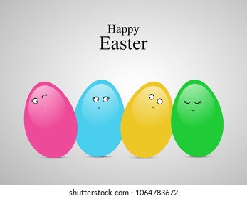 Illustration of eggs for the occasion of Easter