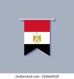 Illustration of Egypt flag Template