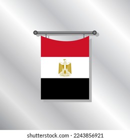 Illustration of Egypt flag Template