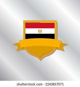 Illustration of Egypt flag Template