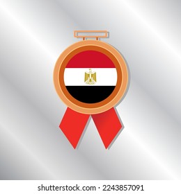 Ilustración de la plantilla de la bandera de Egipto