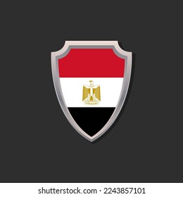 Illustration of Egypt flag Template