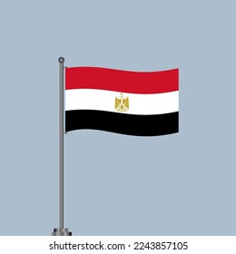 Illustration of Egypt flag Template