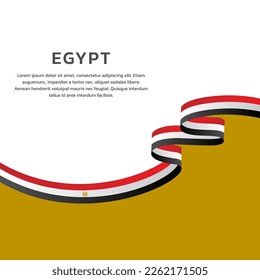 Ilustración de la plantilla de la bandera de Egipto