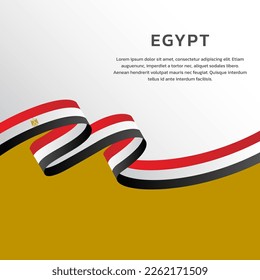 Illustration of Egypt flag Template