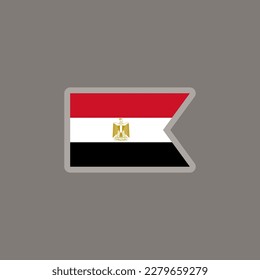 Illustration of Egypt flag Template