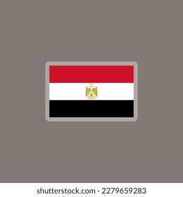 Illustration of Egypt flag Template