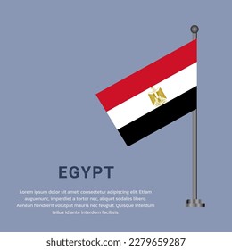 Illustration of Egypt flag Template