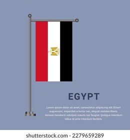 Ilustración de la plantilla de la bandera de Egipto