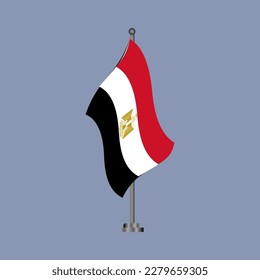 Ilustración de la plantilla de la bandera de Egipto