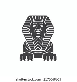 illustration of egypt sphinx, vector art.