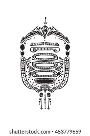 illustration of an Egyptian African Face -7