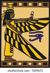 Illustration of Egyptian Silouette - Vector