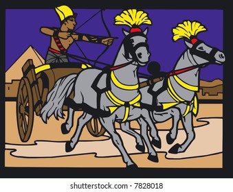 Illustration of Egyptian Silouette - Vector