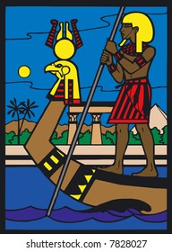 Illustration of Egyptian Silouette - Vector