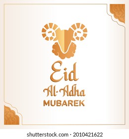 Illustration of Eid ADHA mubark and Aid said. beautiful islamic and arabic eid mubarek wishes Aid el fitre and el adha for Muslim Community festival