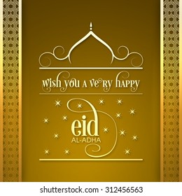 Illustration of Eid Al Adha for the celebration of Muslim community festival.