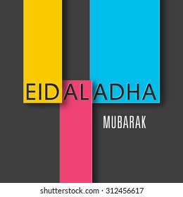 Illustration of Eid Al Adha Mubarak for the celebration of Muslim community festival.