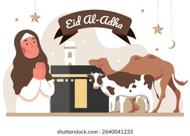 illustration of Eid alAdha celebration