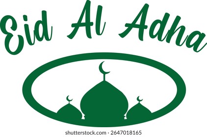 Illustration of Eid al-Fitr and Eid al-Adha icons, various sacrificial animals with transparent backgrounds as per design needs	

