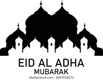 Illustration of Eid al-Fitr and Eid al-Adha icons, various sacrificial animals with transparent backgrounds as per design needs	
