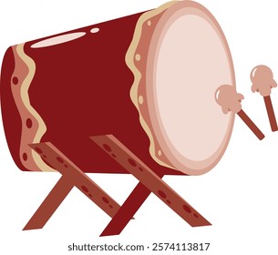 Illustration of the Eid al-Fitr drum