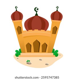 Illustration of Eid al-Fitr Mosque