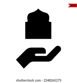 Illustration of Eid Glyph Icon