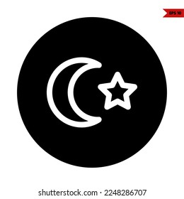 Illustration of Eid Glyph Icon