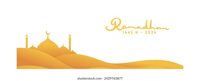 illustration of Eid Mubarak, Eid Mubarak illustration design with Muslim concept