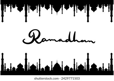 illustration of Eid Mubarak, Idul Fitri illustration design with Muslim concept, Islamic holiday