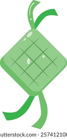 Illustration of eid Ramadan ketupat 