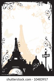 Illustration of the Eiffel tower