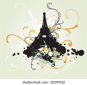 Illustration of the Eiffel tower