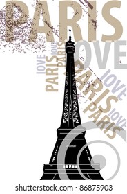 Illustration of the Eiffel tower