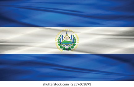 Illustration of El Salvador Flag and Editable vector El Salvador Country Flag