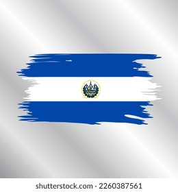Illustration of El Salvador flag Template