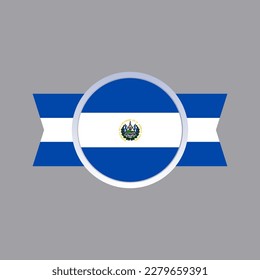 Illustration of El Salvador flag Template