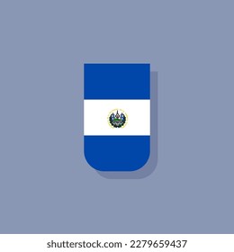 Illustration of El Salvador flag Template