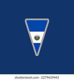 Illustration of El Salvador flag Template