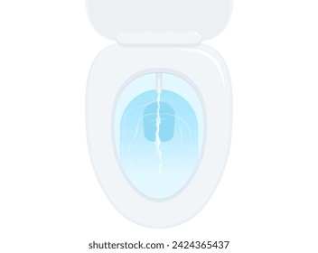 Illustration of Electric Bidet Toilet Seat