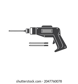 ilustración de taladro eléctrico, arte vectorial.