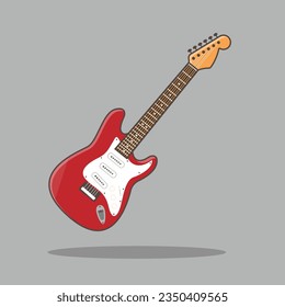 The Illustration of Electric Guitar